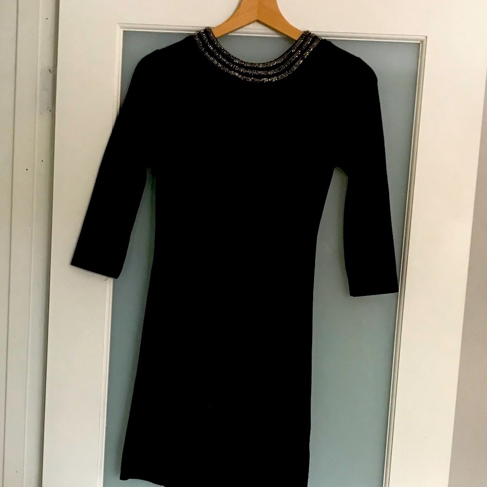 Dynamite open back black dress